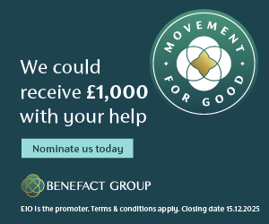 Nominate Us For A Movement For Good £1,000 Award
